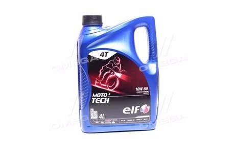 Олія моторна. MOTO 4 TECH 10W-50 (Каністра 4л) ELF 213950