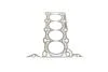 Комплект прокладок, головка циліндра OPEL Z12XE/Z12XEP/Z14XEP ELRING 378.120 (фото 8)