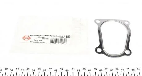 Прокладка глушника Opel Movano / Renault Kangoo/Master 19 dTi 00- ELRING 735950