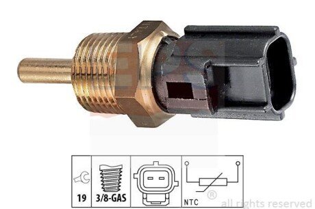 Датчик температури Smart Fortwo 10 07-, Forfour 11/13/15 04-06// Mitsubischi Colt, Lancer 91- EPS 1830230