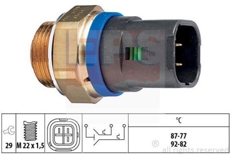 Темпер-й датчик вентилятора Renault Laguna/Safrane EPS 1.850.647