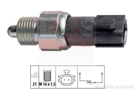 Датчик заднего хода (на размыкание) Nissan Almera, Micra, Primera, X-Trail/ Renault Megane II, Scen EPS 1860232