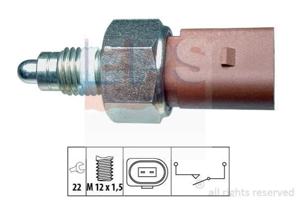 Датчик заднього ходу Audi A1, A2, A3, Q3, TT /Ford Galaxy /VW Bora, Caddy III, Golf IV,V,VI, Jetta I EPS 1860266 (фото 1)