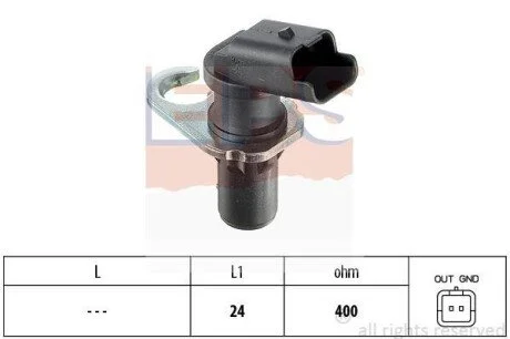 Датчик положення колінвалу Citroen C8,JumpyPeugeot 806,Expert 2.0-2.2HDI 08.99- Fiat Scudo 2.0-2.2JTD 10.99- EPS 1.953.258