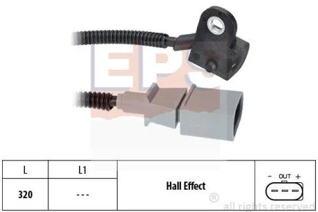 Датчик положения распред.вала Audi A3 2.0 TDI 05-, Skoda Fabia 1.4TDI, Seat Altea 1.9 TDI, 05- EPS 1.953.535