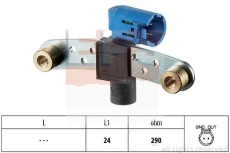 Датчик положения коленвала Renault Clio/Espace/Laguna 00- EPS 1.953.545