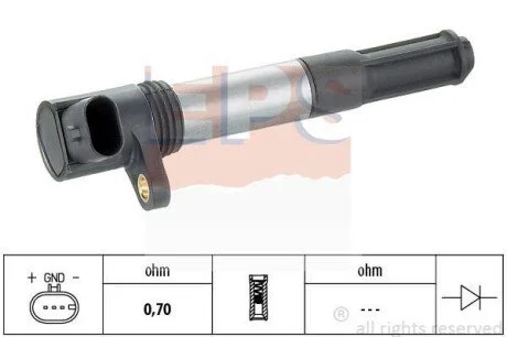 Катушка зажигания Fiat Bravo/Panda/Punto/Stilo 14 02-08 EPS 1970442