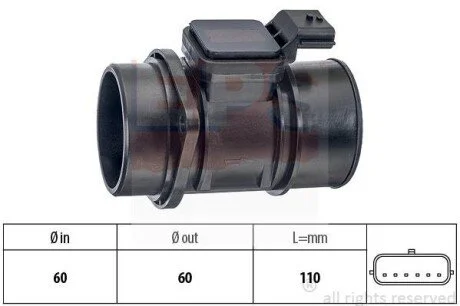 Расходомер воздуха Renault Kangoo, 06- EPS 1991388