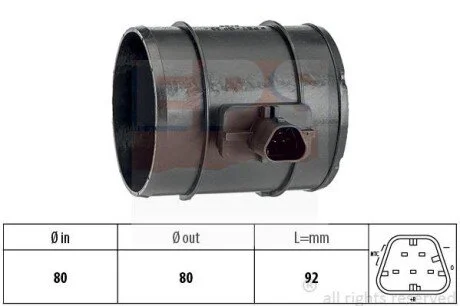 Витратомір повітря Opel Insignia 2.0DTL EPS 1.991.438