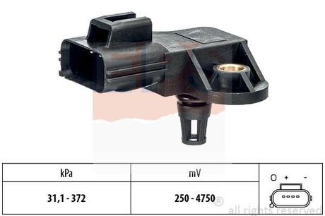 Датчик давления воздуха во впускном коллекторе Volvo S60/S80/V60/XC60/XC70 EPS 1993250 (фото 1)