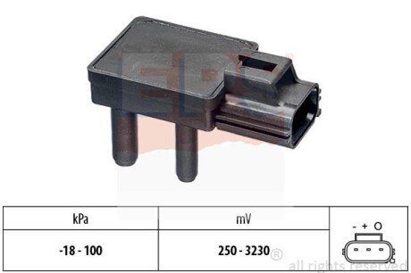 Датчик давления выпускных газов PSA Jumper/Boxer 22HDi 11- /Ford Fiesta 14/16TDCi 08- /Transit 22TD EPS 1993332