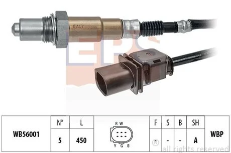 Лямбда-зонд (перед каталізатором) Citroen Jumper 22HDi 11- /Ford Focus 16TDCI 04-/Peugeot Boxer 2 EPS 1998396