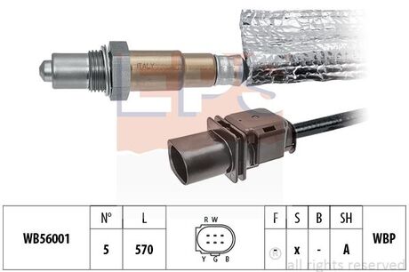 Лямбда-зонд (5 пров/к катализатору)) Audi Q3 20TFSI 11-18 /VW Sharan 20TSI 10-15/Tiguan 20TSI 07 EPS 1998411