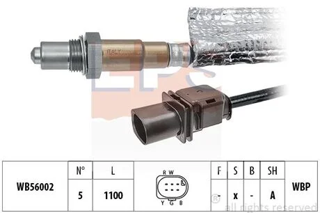 Лямбда-зонд (L 1100MM/перед каталізатором))) BMW X5 (E70) 3,0i/35i 06-14 EPS 1998489