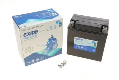 Акумулятор 9Ah 120A EXIDE AGM12-9