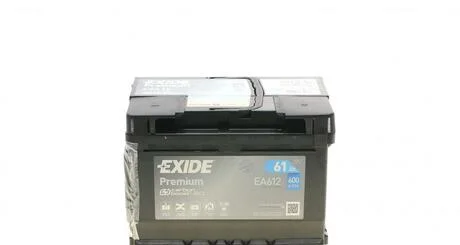 Аккумулятор 61Ah-12v PREMIUM(242х175х175),R,EN600 EXIDE EA612