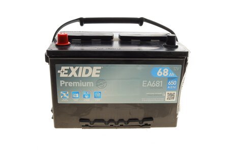 Стартерная батарея (аккумулятор) EXIDE EA681