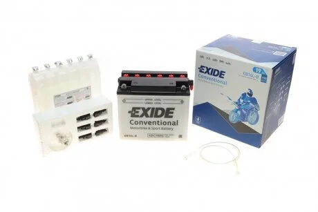 Аккумулятор кислотный 19Ah 190A EXIDE EB16L-B