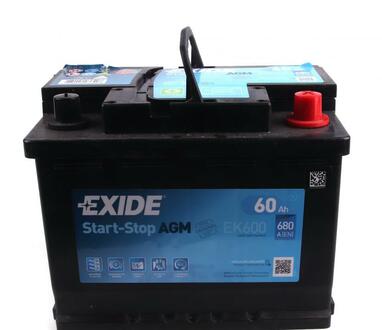 Акумулятор EXIDE EK600 (фото 1)
