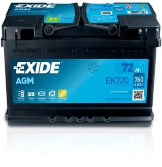 Акумулятор 72Ah-12v AGM (278х175х190),R,EN760 EXIDE EK720