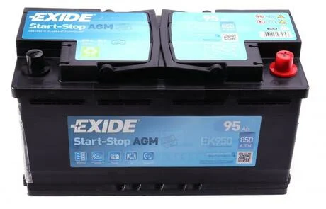 Аккумулятор 95Ah-12v AGM (353х175х190),R,EN850 EXIDE EK950