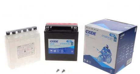Аккумулятор 18Ah 230A EXIDE ETX20CH-BS