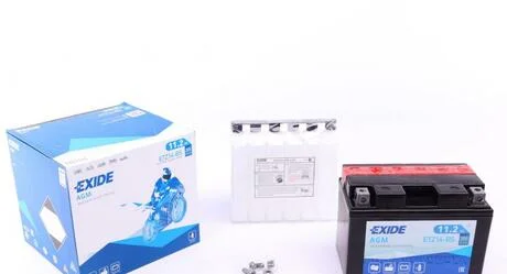Аккумулятор 11,2Ah 205A EXIDE ETZ14-BS
