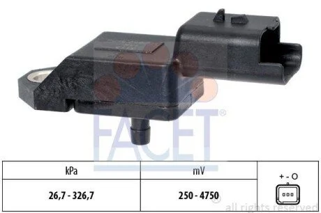 Датчик давления воздуха Citroen C5 / Ford Fiesta/Transit Courier / Peugeot 407 14-22 Hdi/TDCi 06-> FACET 103134