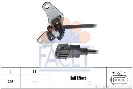 Датчик обертів колінвалу Fiat Multipla 1.6 (00-10) (9.0213) FACET 90213