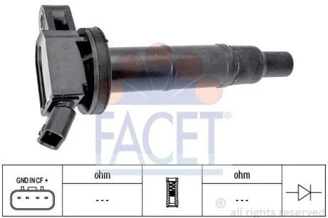 Котушка запалювання Camry/Rav 4 20-24 00-13 FACET 96366
