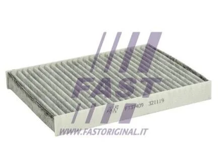 Фільтр салону вугільний прямий FIAT Doblo 00-13, Punto 03-10, Idea 03-12, Palio 96-20; LANCIA Musa 04-12 FAST FT37409