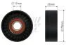 Ролик ГРМ натяжний FIAT Ducato 06-14, Ducato 14-; PEUGEOT Boxer 06-14; CITROEN Jumper 06-14; IVECO Daily E5 11-14, Daily E4 06-11, Daily E3 99-06 FAST FT44551 (фото 1)