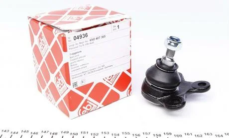 Опора шаровая SEAT AROSA, VW LUPO, POLO 94-05 перед. мост слева (FEBI) FEBI BILSTEIN 04936 (фото 1)