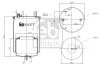 Пневмоподушка задн (діаметр: 197/229мм) VOLVO FH II, FH III, FM II, FM III, FMX II, FMX III 0112- FEBI BILSTEIN 101277 (фото 1)