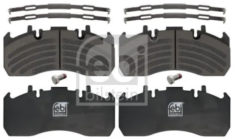 Комплект гальмівних колодок задн/передн MERITOR RVI C, MIDLUM VOLVO FE, FE II, FH, FH II, FH III, F FEBI BILSTEIN 16906