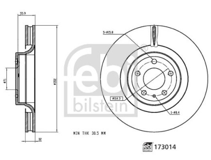 Диск FEBI BILSTEIN 173014