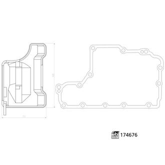 Фільтр АКПП (к-т) OPEL Astra F/G/H/Corsa/Vectra B "91-14 FE174676 FEBI BILSTEIN 174676