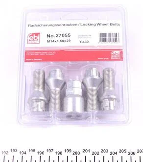 Болт для кріпления колеса FEBI BILSTEIN 27055