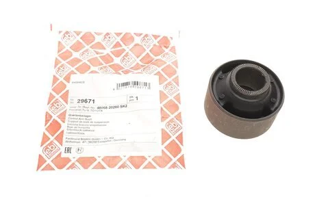 Сайлентблок рычага TOYOTA CARINA E 92-97 перед. мост низ (Выр-во FEBI) FEBI BILSTEIN 29671