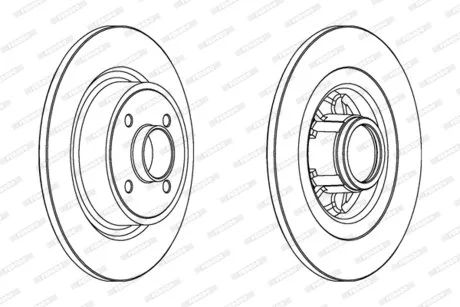 Гальмівний диск FERODO DDF1381C1