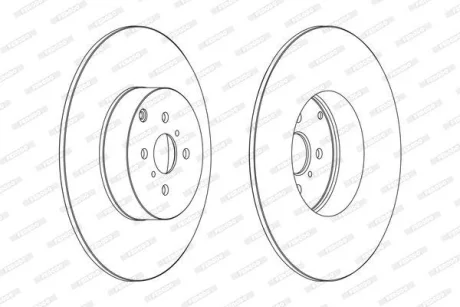 Гальмівний диск FE FERODO DDF1410C