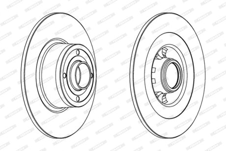 Гальмівний диск FERODO DDF1443C1