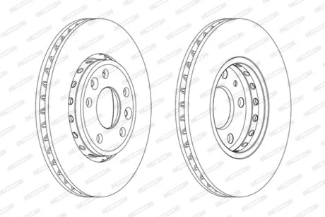 Гальмівний диск FERODO DDF1726C