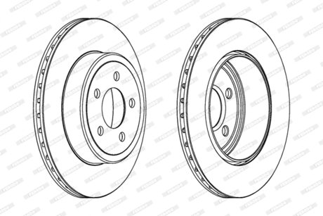 Гальмівний диск FERODO DDF1766C1