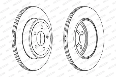 Гальмівний диск FERODO DDF1766C1