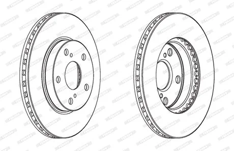 Гальмівний диск FERODO DDF1789C