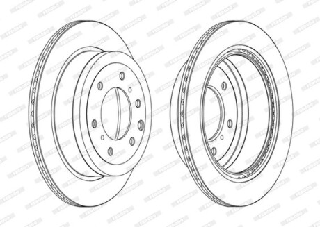 Гальмівний диск FE FERODO DDF1965C