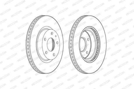 Гальмівний диск FERODO DDF2465C
