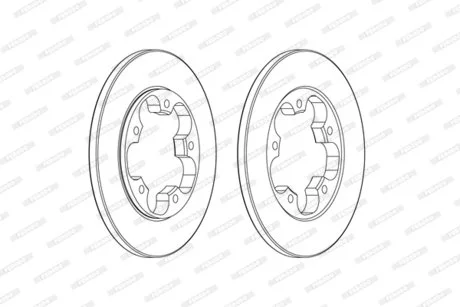 Гальмівний диск FERODO DDF2484C