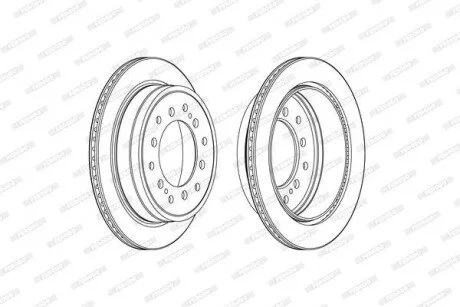 Тормозной диск FERODO DDF2505C